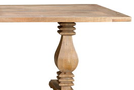 GINER Y COLOMER Table de salle à manger 8 places en bois de manguier naturel 2 m